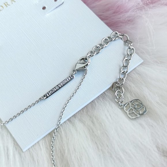 Silver Ari Heart Watercolor  Pendant Necklace - Picture 3 of 3